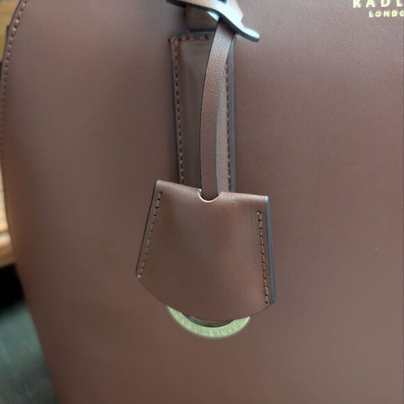 Radley London Liverpool Street 2.0 Medium Leather Satchel Bag Tortoise Color - Picture 4 of 15